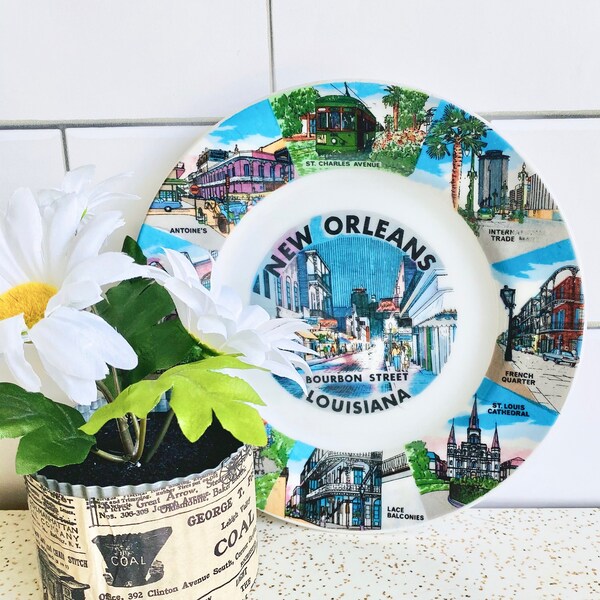 New Orleans Souvenir Plate Etsy