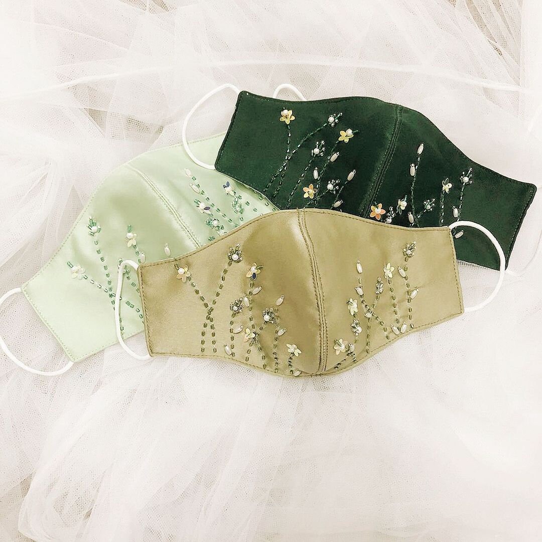 19 Color Floral Mask Sage Green Mask Fall Mask Cute Mask Etsy UK