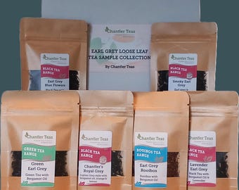 Earl Grey Loose Leaf Tea Sample Collection: Variety 6-Pack