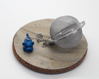Pig Tea Infuser, Pig Mesh Ball,  Pig Tea Maker, Handmade Pig Charms