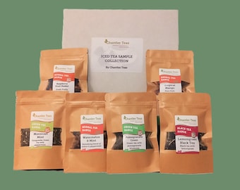 Set de muestra de té helado: paquete variado de té de hojas sueltas