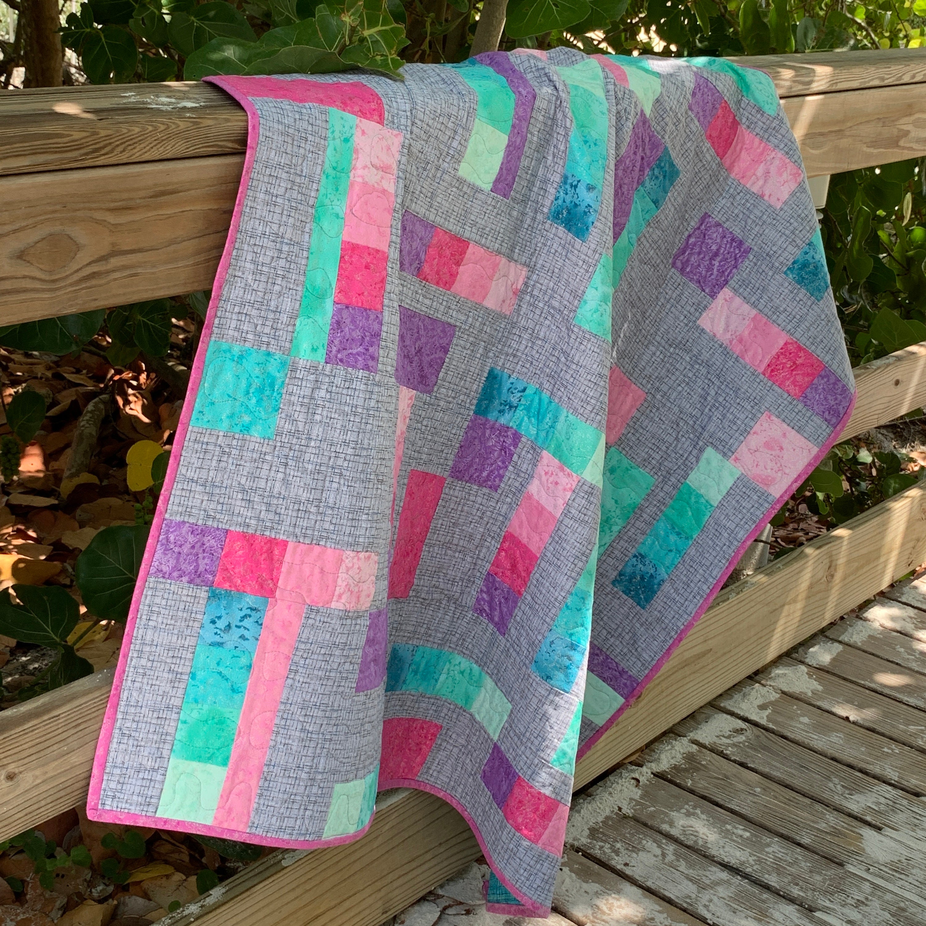 PDF Sewing Pattern, Block and Roll Beginner Quilt, Easy Quilt Digital Pattern Etsy