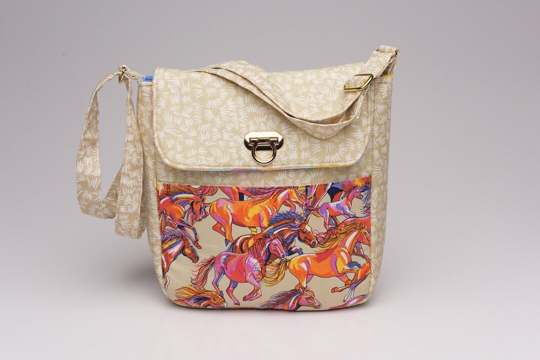 PDF Sewing Pattern Traveler Crossbody Bag , Travel Bag Sewing Pattern ...