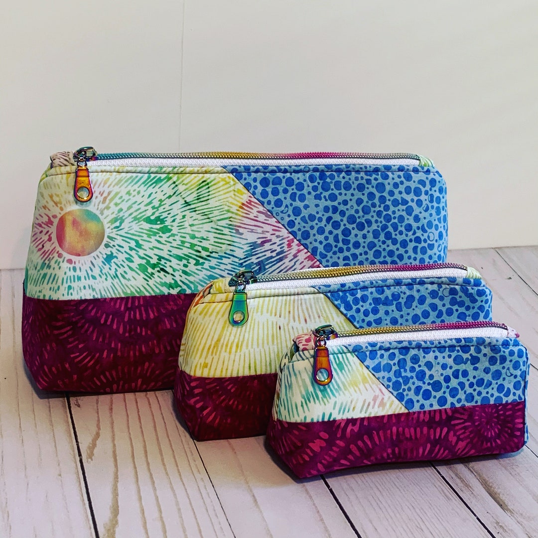 PDF Pattern Trio Sewing Cosmetic Bag Pattern PDF Pattern Etsy