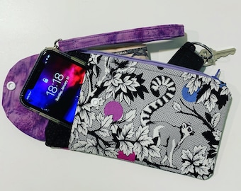 PDF Sewing Pattern Cellphone Wristlet , Wristlet Pattern, PDF Pattern, Digital Pattern, Minimalist Purse Pattern