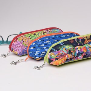 Patron de couture PDF Simply Sunny Etui à lunettes, Patron de trousse à cosmétiques, Patron PDF, Patron d'étui à lunettes de soleil, Patron de trousse à crayons, Numérique
