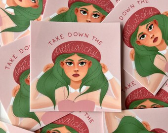 Take down the patriarchy sticker
