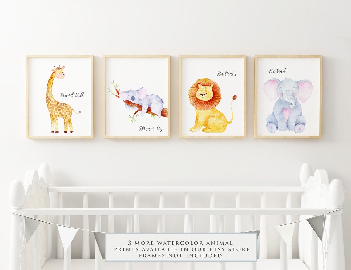 Wall Art for Nursery and Baby Room Kids Bedroom Decor for Boy or Girl