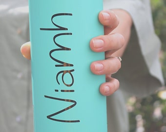 Gepersonaliseerde naam vinylstickers – waterflesstickers, wijnglas naamstickers, feest- en bruiloftsdecoratie