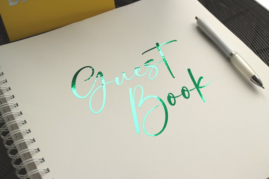 Guest Book Sticker Handwritten Vinyl Decal Wedding Favour Etsy