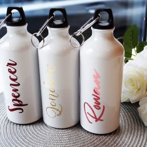 Water Bottle Decal, Bridesmaid Gift, Name Stickers, Bachelorette Party, Wine Glass Decal, Wedding Decor, Personalized Gift,