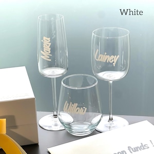 Adesivos de vinil personalizados e etiquetas de nome manuscritas para casamentos, aniversários, despedidas de solteira, chás de panela e noivados