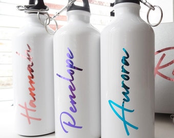 Name Stickers for Water Bottles - Waterproof Decals - Personalized Name Tags