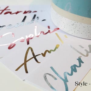 Handwritten Sticker, Custom Vinyl Decal, Personalised Tumbler Glass, Bridesmaid Proposal, Custom Water Bottle, Sticker For Gift Bag