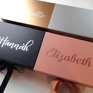Geschenkdozen met deksel, gepersonaliseerd, verjaardagsdoos, kerstcadeaudoos, bruidsmeisjesvoorstel, huwelijksgunst, aandenkendoos, lint, magnetisch