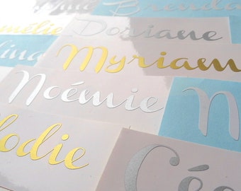 Personalised Name Vinyl Stickers – Gift Box Decals, Wedding Decor, Glasses & Gifts