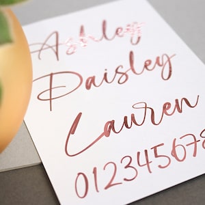 Kalligraphie Aufkleber, handgeschriebener Vinyl Schriftzug, Name Vinyl Aufkleber, Hochzeitsaufkleber, personalisierter Aufkleber, kundenspezifischer Glasaufkleber
