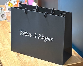 Pegatinas de vinilo personalizadas con nombre: Calcomanías para recuerdos de boda