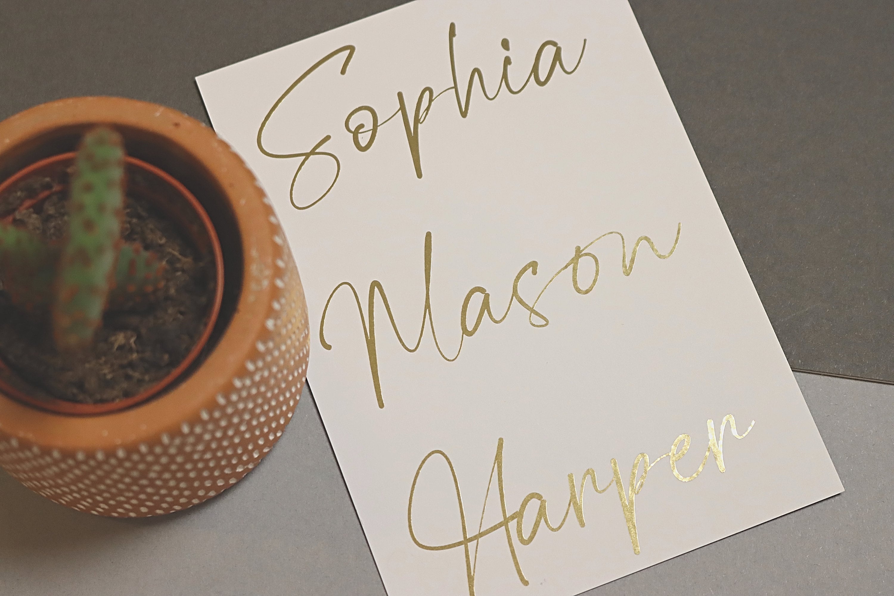 Personalised vinyl name labels