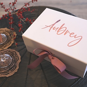 Gift Box Personalised, Bridesmaid Proposal Box, Wedding Gift, Hamper Box, Custom Gift Box With Name, Hen Party, Bachelorette Party