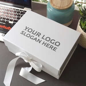 Logo Gift Box, Personalized Gift, Custom Gift Box, Gift Box With Lids, Your Logo Here, Gift For Boss, Your Text Here