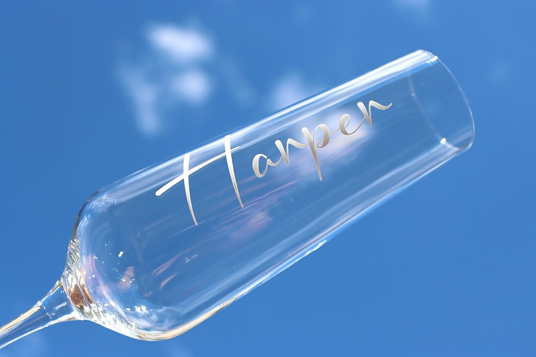 Personalized Champagne Glasses Wedding Favours Vinyl Etsy