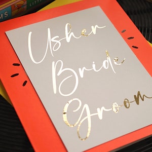 Gold Namen Aufkleber für Hochzeiten - Individuelle Vinyl Aufkleber für Flöten, Geschenke und Karten - Elegante handgeschriebene Schrift