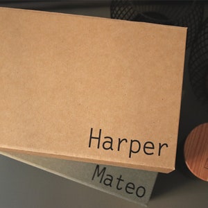 Caja de regalo rígida de lujo con nombre personalizado y cierre magnético. Caja de cumpleaños con tapa, regalo de Navidad, regalo para tu mejor amigo.