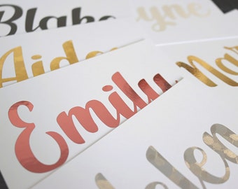 Custom Name Vinyl Decals: Personalised Stickers, Party Decor