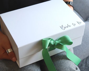 Personalised Bride To Be Gift Box: Luxury Wedding Day Keepsake