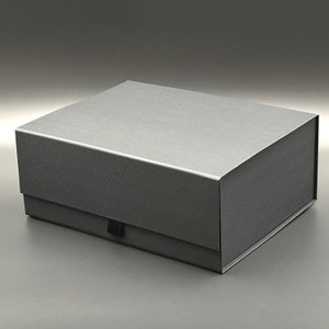 Caja de regalo magnética con tapa, tamaño grande, diseño elegante, ideal para él, embalaje perfecto para regalo de cumpleaños, 28 x 22 x 11 mm