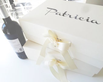 Scatola regalo personalizzata per damigelle d'onore, bomboniera personalizzata per proposta di matrimonio