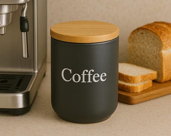 Vinyl Decals for Labeling Tea Coffee Sugar Jars - Personalised Vinyl Lettering
