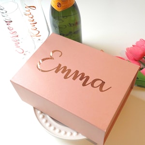 Geschenkbox Aufkleber, Hochzeit Name Aufkleber, Brautjungfer Vorschlag, Kalligraphie Aufkleber, Glas Aufkleber, Hen Party, individuelles Namensschild