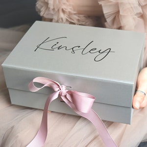 Personalized Wedding Gift Box, Bridesmaid Proposal, Magnetic Lid