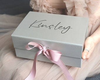Personalised Wedding Gift Box, Bridesmaid Proposal, Maid Of Honour Proposal, Custom Gift Box With Lid, Luxury Present