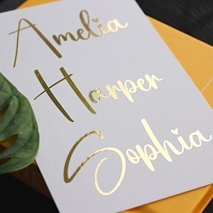Hochzeit Vinyl Aufkleber, Flöte Decor, Vinyl Aufkleber personalisiert, Handgeschriebene Foliennamen, Tischnummern Hochzeit, Geschenkbox Aufkleber