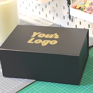 Gift Box With Logo, Branded Promotional Items, Branded Boxes, Packaging Boxes, Magnetic Closure Boxes, Personalised Box, 23 x 17 x 10cm