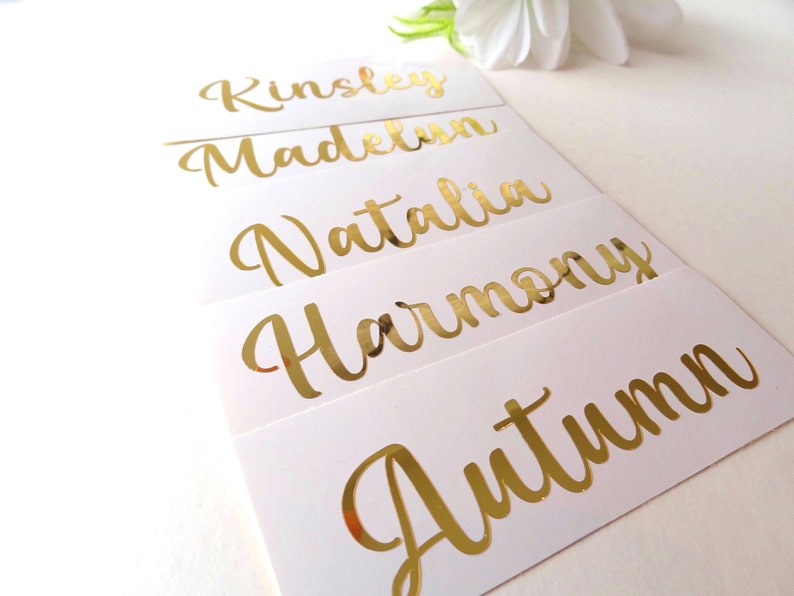 Sticker Cursive Name Custom Name Vinyl Stickers: Wedding, Party, Gift Box Decals - Etsy Canada