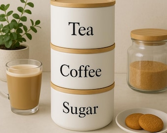 Vinyl Storage Labels - For Jars, Canisters and Containers - Waterproof and Long Lasting