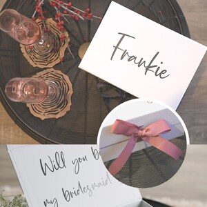 Personalized Magnetic Gift Box, Wedding Favor, Bridesmaid Proposal