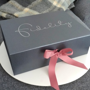 Personalised Magnetic Closure Gift Box: Wedding, Birthday, Keepsake