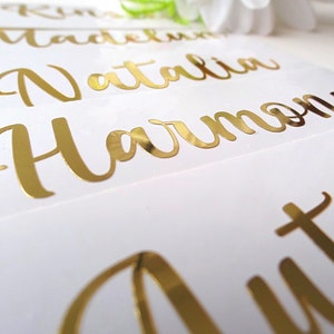 Folie trouwstickers, bewaar deze datum, kaartsticker, gouden naamsticker, sticker champagneglas, vrijgezellenfeest, huwelijksgunst, stickers hanger