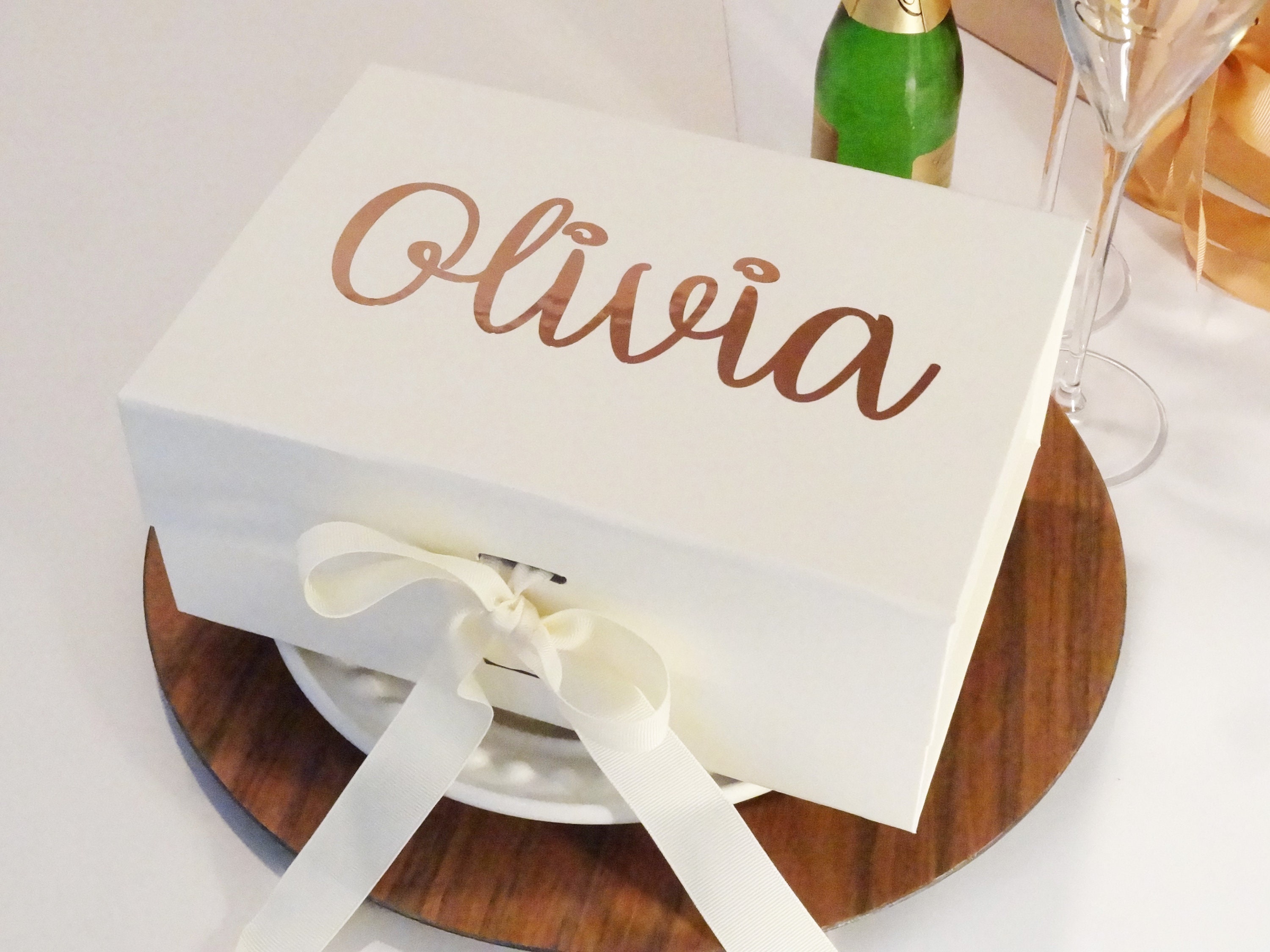 Wedding Vinyl Decal Stickers Bridal Labels Wine Glass Decal Gift Box