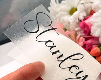 Hochzeit Gastgeschenke Personalisierter Namen Aufkleber - Benutzerdefinierte Vinyl Aufkleber - Personalisierte Rub-on-Transfers