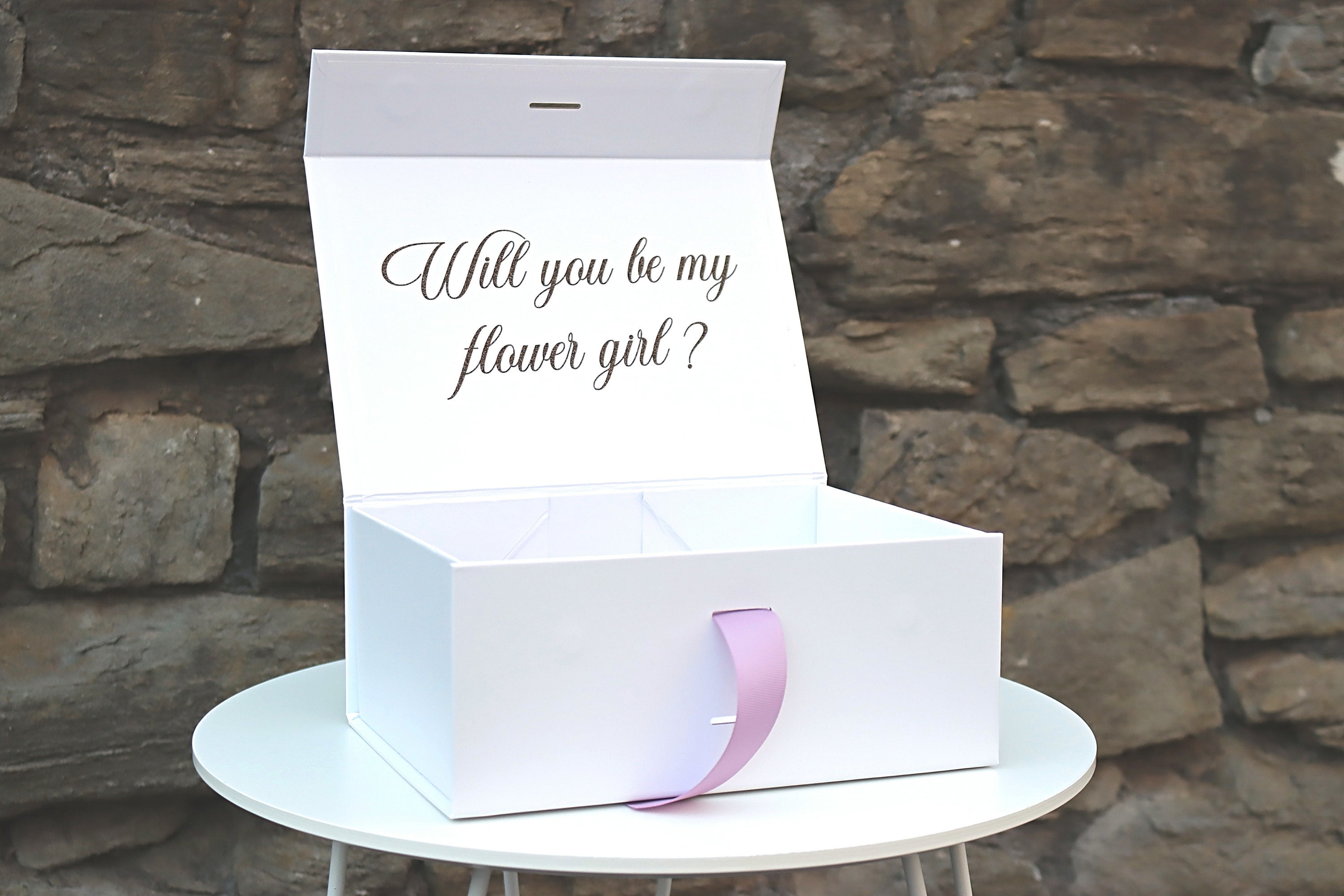 Flower Girl Proposal Custom Gift Box Personalised Box Etsy