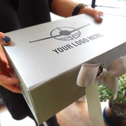 Gift Box With Lids Your Logo Here Logo Printed Gift Box Etsy UK