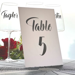 Vinylstickers, tafelnummer bruiloft, gepersonaliseerde sticker, naamstickers, tafeldecoraties, stickers geschenkverpakking, sticker wijnglas