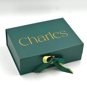 Personalised Keepsake Gift Box with Ribbon & Magnetic Lid