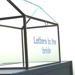 Vinyl Aufkleber für Karten oder Briefe an die Bride Box, glänzender wasserdichter Aufkleber für Hochzeiten